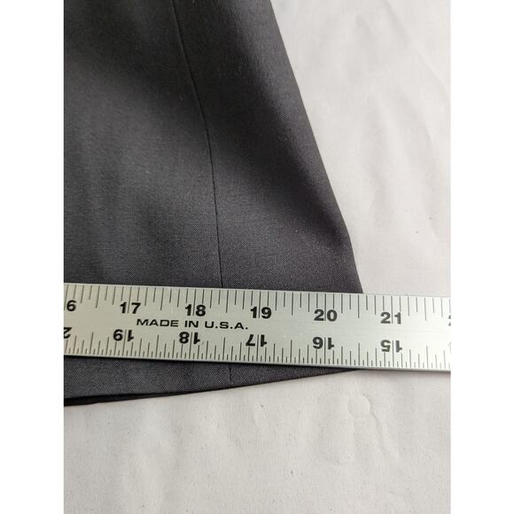 Antonio Melani Wmns Sz 8 Black Blazer Virgin wool 2 button EUC gaberdine weave - Picture 10 of 13